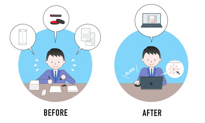 印鑑 捺印 はんこ ハンコ 認め印 電子印鑑 デジタルサイン デジタル化 ベクター素材