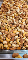 Mix salty nuts almonds pistachio cashews