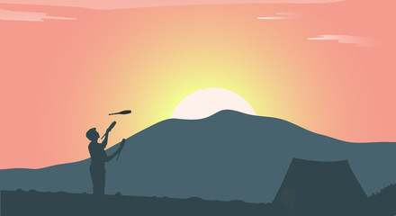 outdoor juggler