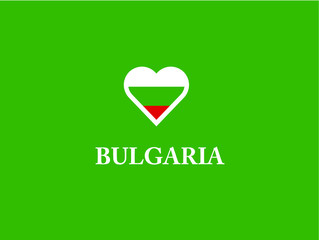Bulgaria heart love symbol European country
