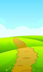 Nature Background Cartoon for Game Development