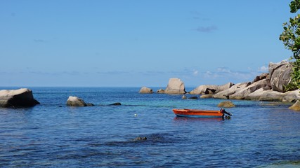 tropical seychelles island
