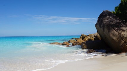 tropical seychelles island