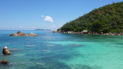 tropical seychelles island