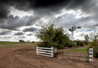 Gate to old farm in Austalia.