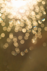 gold bokeh