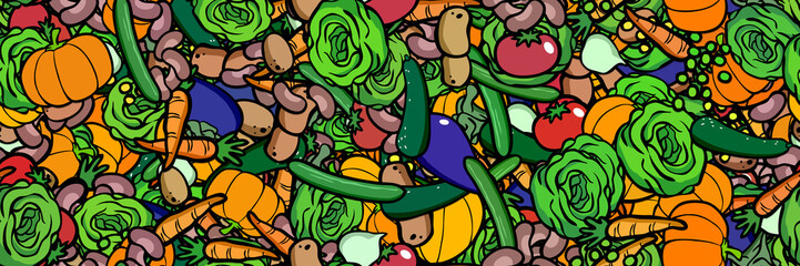 Gem&uuml;se als Header Hintergrund Panorama