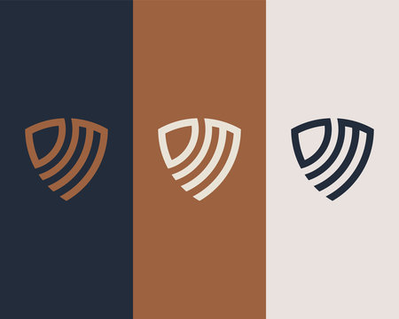 Letter D M logo design. creative minimal monochrome monogram symbol. Universal elegant vector emblem. Premium business logotype. Graphic alphabet symbol for corporate identity