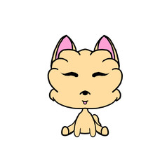 Ginger puppy. Character, print on clothes, children's illustration