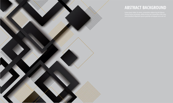 modern black and white square gradient trendy background vector illustration EPS10