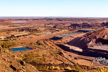 Iron ore mine at Newman in outback Western Australia.