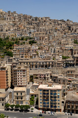 Naklejka premium Italy Sicily Modica , 07/06/2007: Overview of Modica 