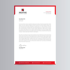 Clean And Corporate Letterhead Template Design