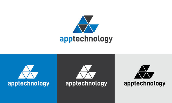 Technology logo design vector icon. use for app technology and others.
