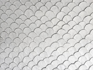 white fish scale mortar plaster pattern of wallpaper vintage 