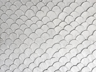 white fish scale mortar plaster pattern of wallpaper vintage  © Arunee