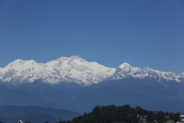 Kanchenjunga range of Himalayas