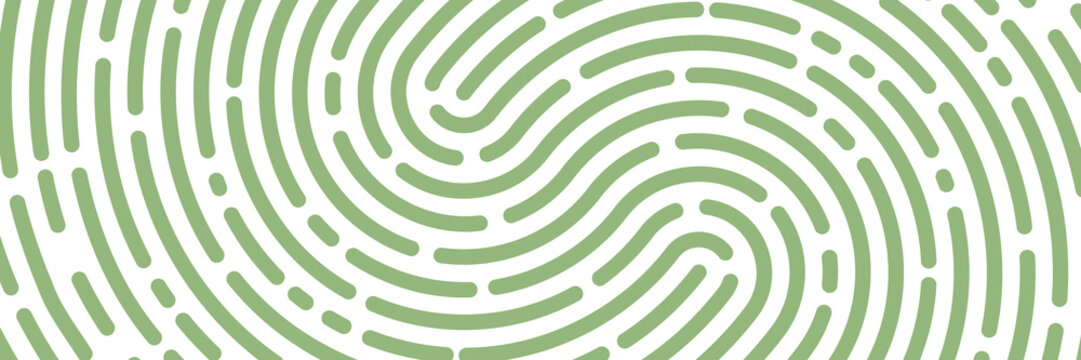 Fingerprint background. Unicum finger print green pattern