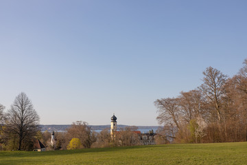 Bernried mit Blick auf Starnberger See