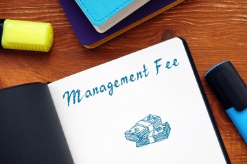 Management Fee phrase on the sheet.
