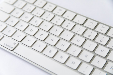 white-key computer keyboard