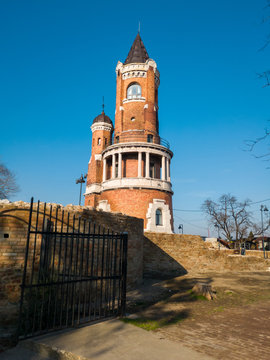 Austro-hungarian Gardos Tower, Millennium Tower or Sibinjanin Janko Tower on Gardos hill in Zemun, is one of the main landmarks of the suburb of Belgrade.