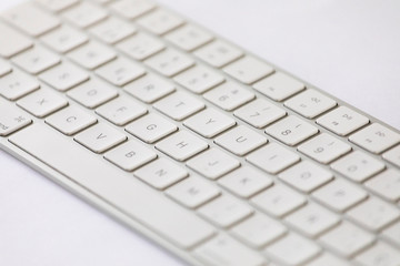 white-key computer keyboard