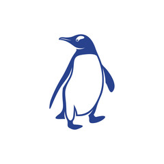 Penguin bird logo design vector. Icon Symbol. Template Illustration