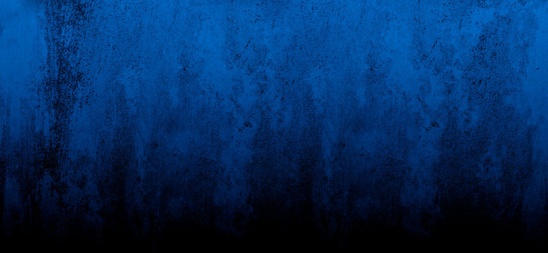 Dark blue cement wall background for text input
