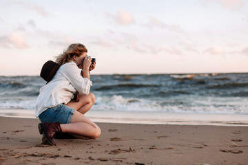 young woman on the beach