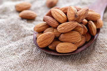 Almond seeds Top food for health Cereal grain that has many properties