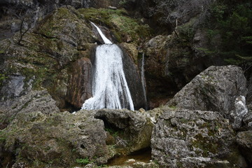 Cascada del nacimiento del río Mundo en Albacete