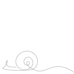 Snail animal silhouette vector illustration