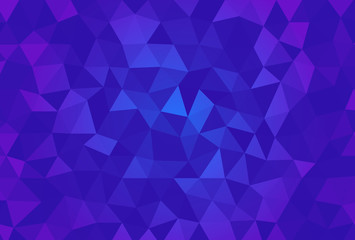 Abstract blue vector background with triangles