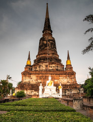 Wat Yai Chai Mongkhon, a Buddhist temple of archaeological park, Ayutthaya, Thailand