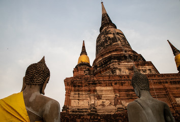 Wat Yai Chai Mongkhon, a Buddhist temple of archaeological park, Ayutthaya, Thailand