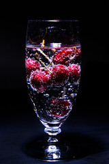 Food. Fresh cherry.
