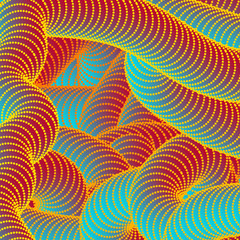 3D geometric shape tube. Abstract fluid background. Dynamic twisted line Abstract texture for posters, banners. Vector illustration. Template for social networks