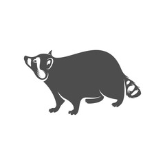 Racoon logo design vector. Icon Symbol. Template Illustration