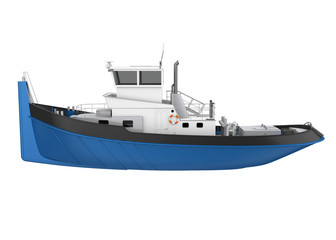 Obraz premium Tugboat Isolated