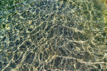 Natural pattern river clear water surface