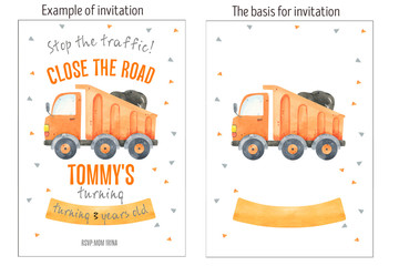 Construction Trucks and tractors seamless pattern, construction background. Funny construction equipment, machinery, vehicles, road and road signs. Road cone, tractor, bulldozer