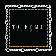 Graphic for t-shirt design with a frame of chains and slogan.