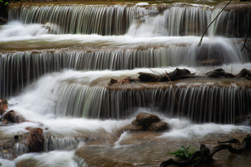 Fototapeta premium Huai Mae Khamin Waterfall Kanchanaburi Thailand