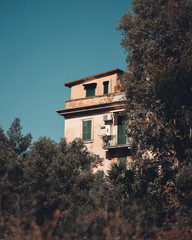 house in the trees. Rome, Italy