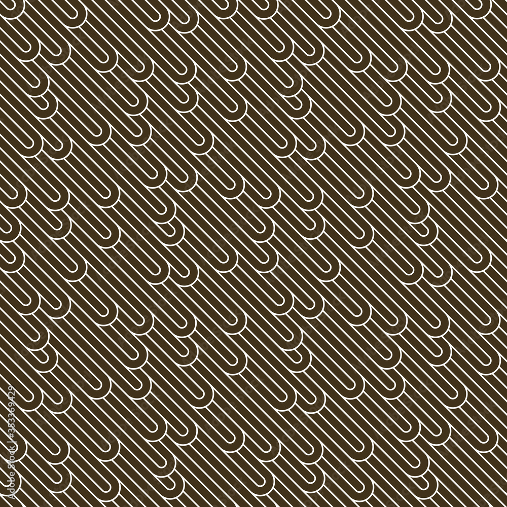 Poster seamless linear vector geometric minimalistic pattern, abstract lines tiling background, stripy weav