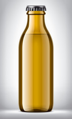 Fototapeta premium Glass Bottle on background. 