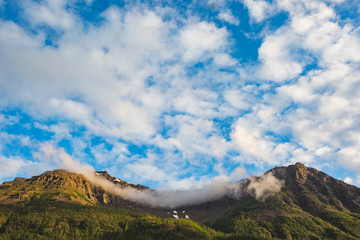 Polar day on Putorana Plateau, Taimyr