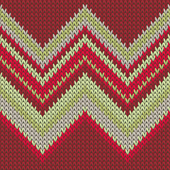 Woolen zig zal lines knitting texture geometric  - obrazy, fototapety, plakaty