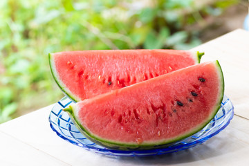 スイカ、夏の風景
